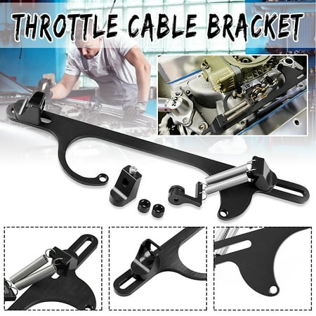 - Universal Car Aluminum 4150 4160 Series Billet Throttle Cable Carb Bracket Carburetor 350 Car Accessories