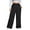 01-BLACK, variant on SWQZVT Plus Size Pants for Women Comfort Elastic Waisted Wide Leg Pants with Pockets Womens Casual Pants Loose Slacks L