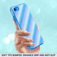 thumbnail image 3 of ULAK iPhone 8 & iPhone 7 & iPhone SE 2022/2020 Case for Girls, Stylish Bling Anti Scratch Protective Phone Case for iPhone 7/8/SE 3rd 2nd Generation, Blue, 3 of 9