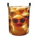 thumbnail image 1 of Fotbe Sunglasses Yellow Duck Cesto de Ropa con Asas, Cesto Impermeable de Gran Capacidad, Bolsa de Lavado para Dormitorio, Cesto de Ropa con Ruedas y Asas-Small, 1 of 6