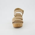 thumbnail image 3 of CUSHIONAIRE Women's Russ cork wedge sandal +Memory Foam, Wide Widths Available, Tan 8, 3 of 5