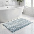 thumbnail image 3 of Unique Bargains Ultra Soft Non Slip Machine Washable Chenille Bath Mat Blue 32" x 20", 3 of 6
