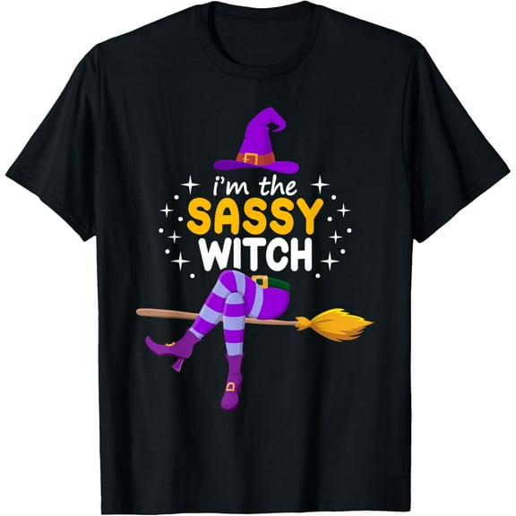 I'm The Sassy Witch Halloween Matching Family Costume Funny T-Shirt