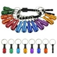 thumbnail image 2 of Drill Bit Holder Aluminum Alloy 1/4 Inch Hex Shank Drill Bit Keychain Colorful Quick Change Screw Bit Organizer with Buckle for Impact Tips Screwdriver Drill Bits, 2 of 11
