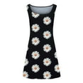 thumbnail image 4 of Sundresses for Women Casual Summer - Beach Dresses for Women Casual Summer Sleeveless Sundress Knee Length Midi Dress Boho Floral Vacation Tank Dress, 4 of 7