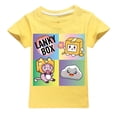 thumbnail image 5 of 2024 HOT Kawaii Boys camiseta de dibujos animados Lanky Box lindo estampado de manga corta niñas ropa de verano casual moda divertida algodón niños camisetas, 5 of 5