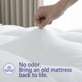 thumbnail image 4 of Memory Foam Mattress Topper King – Cooling, Pressure-Relieving Bed Topper with Secure Strap Design for Back Pain, Soft and Supportive, Shredded Memory Foam, 4 of 5