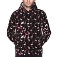 thumbnail image 4 of Hoodies for Men - PinkFeather Bird Long Sleeve Comfrt Men'S Fashion Hoodies & Sweatshirts, Sweatshirts for Men Hoodies Pullover Clothing Clothes with Pouch, 4 of 7
