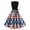 mhy# Navy357, variant on 4Th Of July Dresses For Women Summer Sleeveless Round Neck Patchwork Pleated A-Line Tank Dress Independence Day 250Th Anniversary National Flag Pattern Swing Beach Sundress,White,M