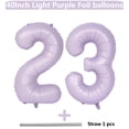 thumbnail image 2 of Globo LVMOQIQIU, número 23, morado claro, 40 pulgadas, x2, 2 of 7