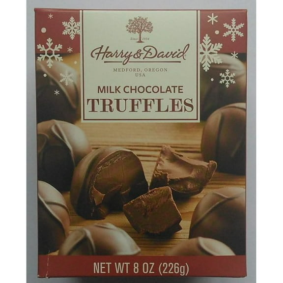 Harry & David Milk Chocolate Holiday Truffles, 8 ounce gift box