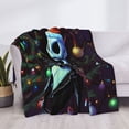 thumbnail image 3 of Goofa The Nightmare Before Christmas Pattern Fleece Throw Blanket for Couch, Soft Checkered Flannel Blanket for Sofa, Warm Cozy Decorative Blanket Fall Decor Gift-60"x50", 3 of 6