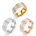 thumbnail image 4 of LYMAYTER Fashion Ring Women's Ring - Couple Style, Geometric, Stackable, 4 of 7