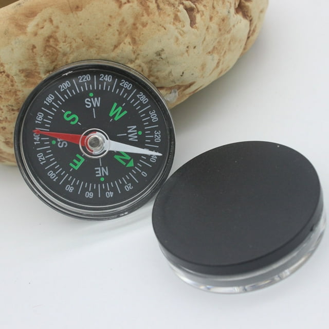 Jinsinto Mini Compas de Poche, Compas de Survie Professionnel Bouton de Navigation Outil de Remplacement Boussole pour la Randonnée Camping-Car