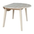 thumbnail image 4 of 42" Round Solid Wood Dual Drop Leaf Table in Unfinished, 4 of 8