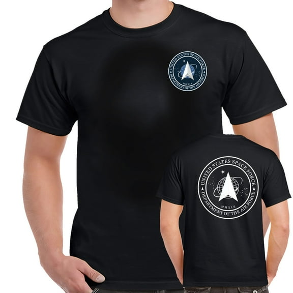 Space Force Logo Double Sided Shirt-3XL