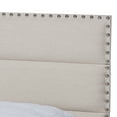 thumbnail image 4 of Baxton Studio Ansa Modern and Contemporary Beige Fabric Upholstered Queen Size Bed, 4 of 8