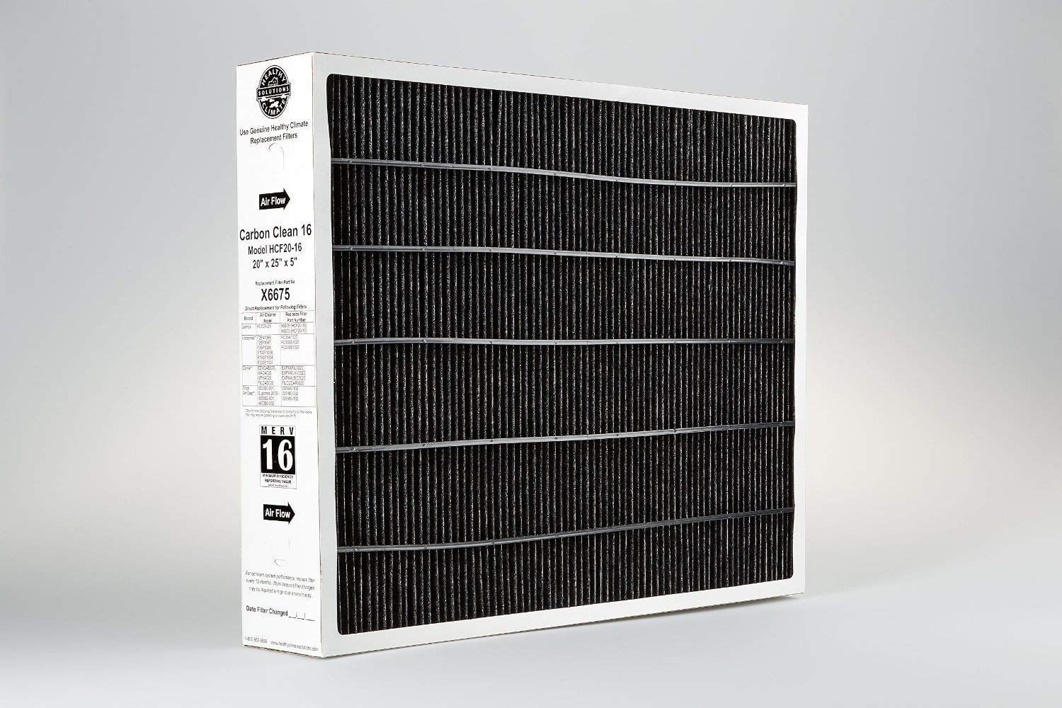Lennox X6675 Carbon Clean 16 MERV 16 Filter 20 Inch x 25 Inch x