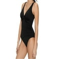 thumbnail image 2 of 2 Bamboo Womens Solid Metal Ring Accent Bikini Swimsuit;16, 2 of 3