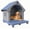 BLUE, variant on Joxxoaa Resin pet bed/chair, waterproof, sunproof, scratch and bite resistant, suitable for outdoor gardens, patios, bedrooms, living rooms, cats, dogs, and rabbits.