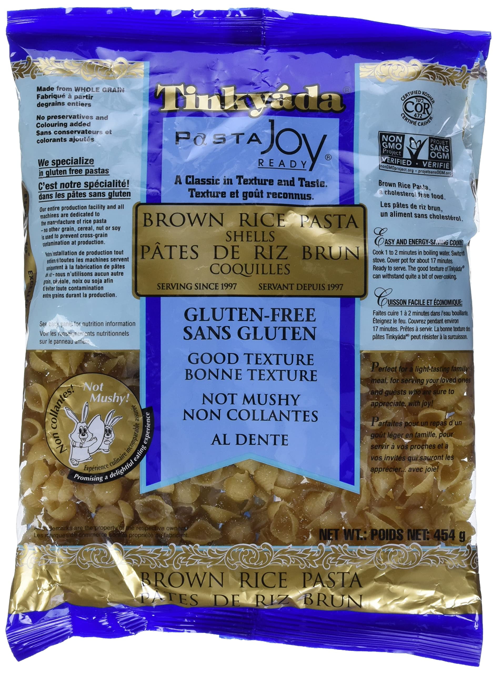 Tinkyada Pasta Joy Ready Shell Brown Rice 16 Oz Walmart tinkyada-pasta-joy-ready-shell-brown-rice-16-oz-walmart