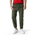thumbnail image 5 of CEHVOM Men's Jogging Pants Stretch Sweatpants Solid Color Stretch Girdles, 5 of 5