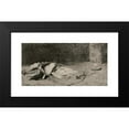 thumbnail image 2 of Mariano Fortuny Marsal 14x9 Black Modern Framed Museum Art Print Titled - Dead Kabyle (1867), 2 of 5