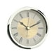 thumbnail image 4 of Reloj Redondo Con Inserto Moderno Con Números Para Sala De Estar, Dormitorio, Escuela, Plata argén, 4 of 10