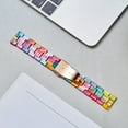 thumbnail image 7 of XIHAMA Resin Watch Bands for Apple Watch Band 40mm 41mm 44mm 45mm iWatch Watch Strap with Glitter Bling Protective Case Cover Wristband for Apple Watch Series 8 7 SE SE2 6 5 4, 7 of 7