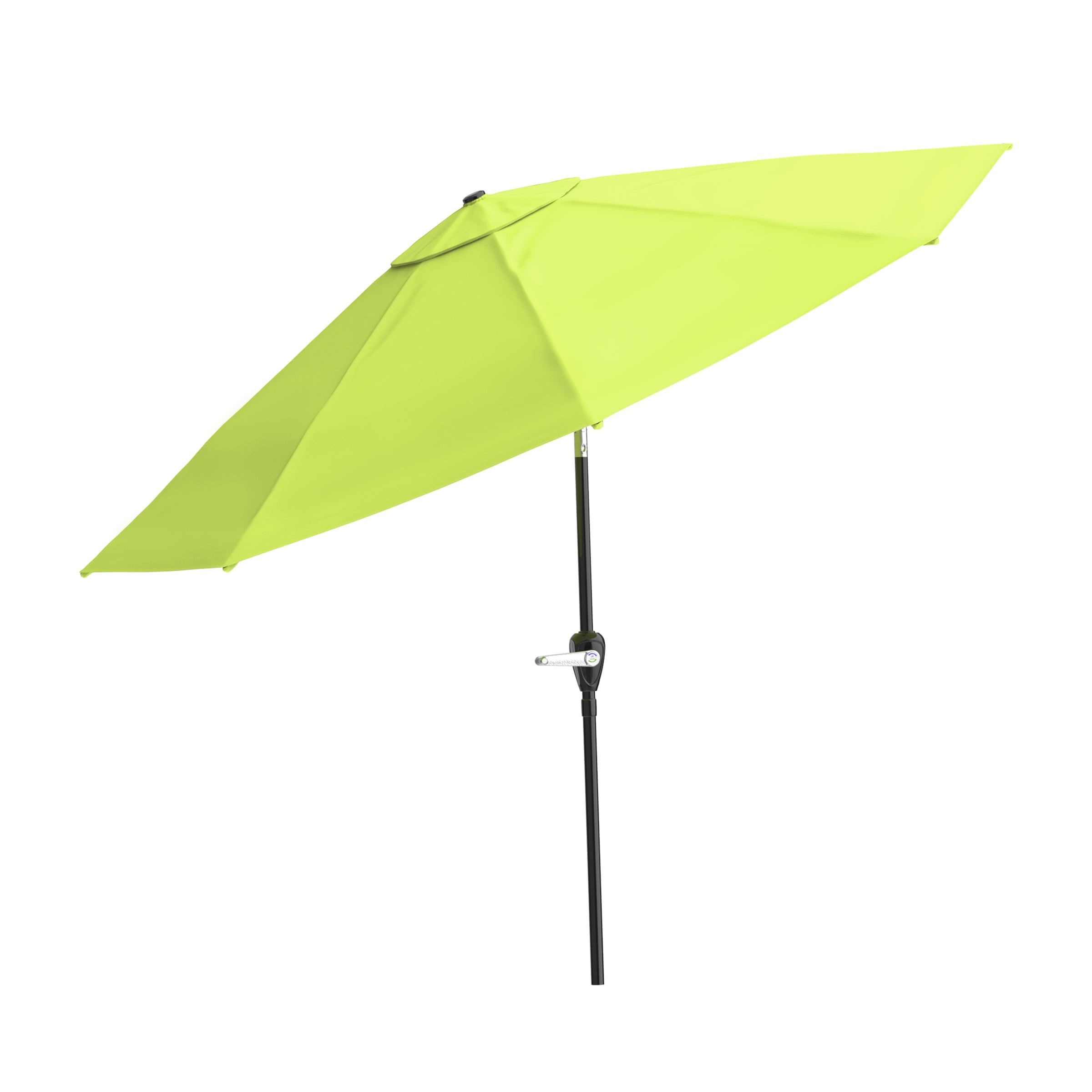 Pure Garden 10FT Patio Umbrella - Auto Tilt and Vented Canopy (Lime Green)
