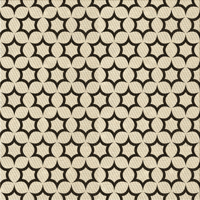 Ahgly Company Tapis d'Intérieur Lavable en Machine Carré Transitionnel Beige Blé, 5 Pieds Carré