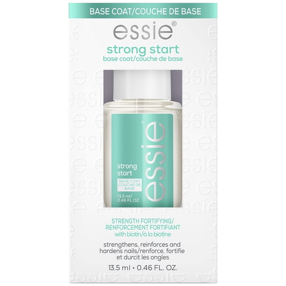 Capa base Essie Strong Start para el cuidado de las uñas, 13,5 ml, 8 unidades, vegana