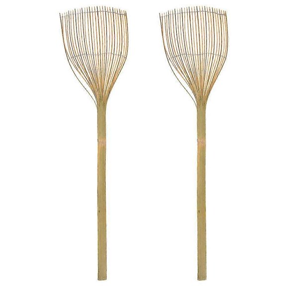 2pcs Fly Swatter Household Kitchen Manual Insect Mosquito Bug Swatter Bamboo Swatter