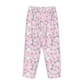 thumbnail image 5 of Balery Cute Rabbit Flower print Women's Pajama Pants,Ultra Lightweight Pjs,Lounge Pant-X-Large, 5 of 9
