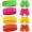 Bright Color, variant on 8 Sets 80s 90s Neon Sweatbands Wrist Sweat Bands Workout Cotton Headbands Terry Cloth Absorbent Nonslip Stretchy Head Wrist Wicking Wristband for Men Women Party