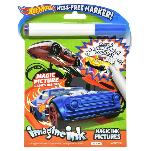 Libro para colorear y actividades Bendon Imagine Ink Hot Wheels