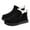 Black, variant on LIJCC Women Sherpa Fleece Lined Ankle Booties Winter Warm Snow Boots Thick Thermal Short Bootie Shoes Outdoor Platform Waterproof Walking Boot