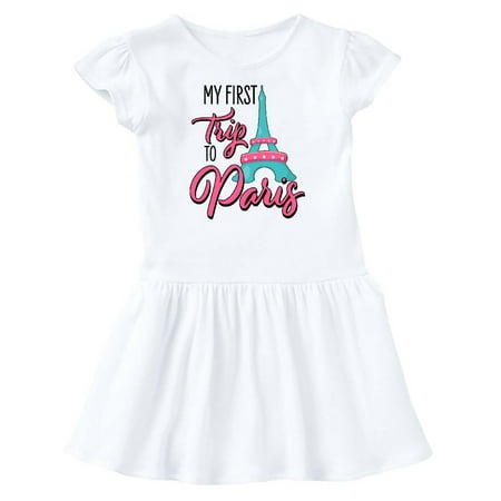 

Inktastic My First Trip to Paris Gift Baby Girl Dress