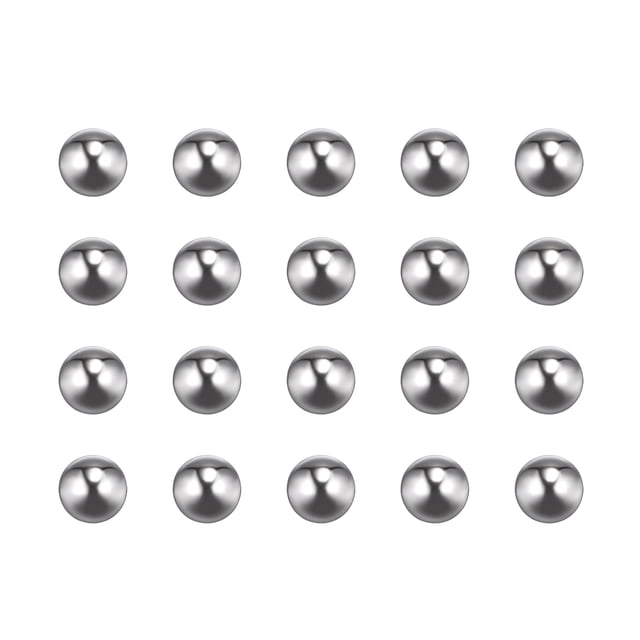 Unique Bargains Billes de Roulement en Acier Inoxydable 201 de 8 mm G200 de Précision, Lot de 25