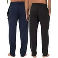 thumbnail image 2 of Men's Fruit Of The Loom OFL904 Jersey Knit Stretch Sleep Pant - 2 Pack (Ebony L), 2 of 8