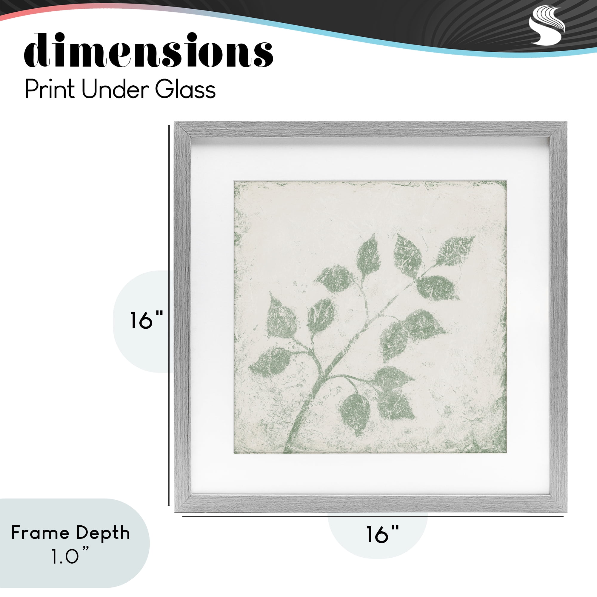 Stupell Industries November Leaves Tree Branches Gray Framed Print Under Glass, design by Michael Marcon