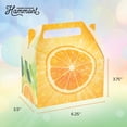 thumbnail image 4 of Orange Paper Treat Box – Birthday Summer Party Décor 6.25x3.75x3.5 Inches 20 Pack, 4 of 4