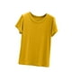 thumbnail image 2 of Pijama de manga corta para mujer, color liso, manga corta, camiseta fina, pijama de manga corta, blusa de poliéster, 2 of 8