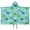 Light Blue Dinosaurs-2, variant on Light Blue Dinosaurs Geometric Pattern Hooded Bath Towel，50"x30" for Ages 3 To 12 Kids, Quick Dry Lightweight Soft Microfiber Hood Beach Towel Cover Up for Kids