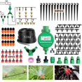 thumbnail image 1 of HEEDU 200PCS Sistema de Riego Jard&iacute;n con Temporizador, 50M Kit de Riego Por Goteo, Equipo de Riego con Ajustable Boquilla y Aspersor Pulverizador, para C&eacute;sped, Granjas, Patio, In, 1 of 7