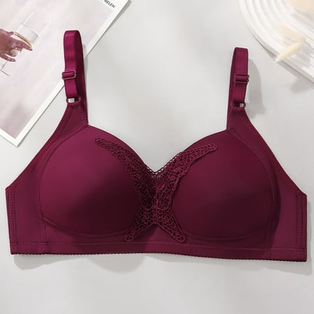 Popular Picks Women s Nursing Bra Maternity Sleeping Underwear Large Size Large Cup No Wire Underwear Women Daily Bra Xmas Sale|Nylon Spandex Purple Sopatenor