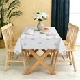 thumbnail image 5 of Rectangular Tablecloth 60x84 Inch – Waterproof Polyester Printed Table Cover, Wrinkle Resistant, Washable for Kitchen & Dining, Colorful Geometry Pattern, 5 of 6