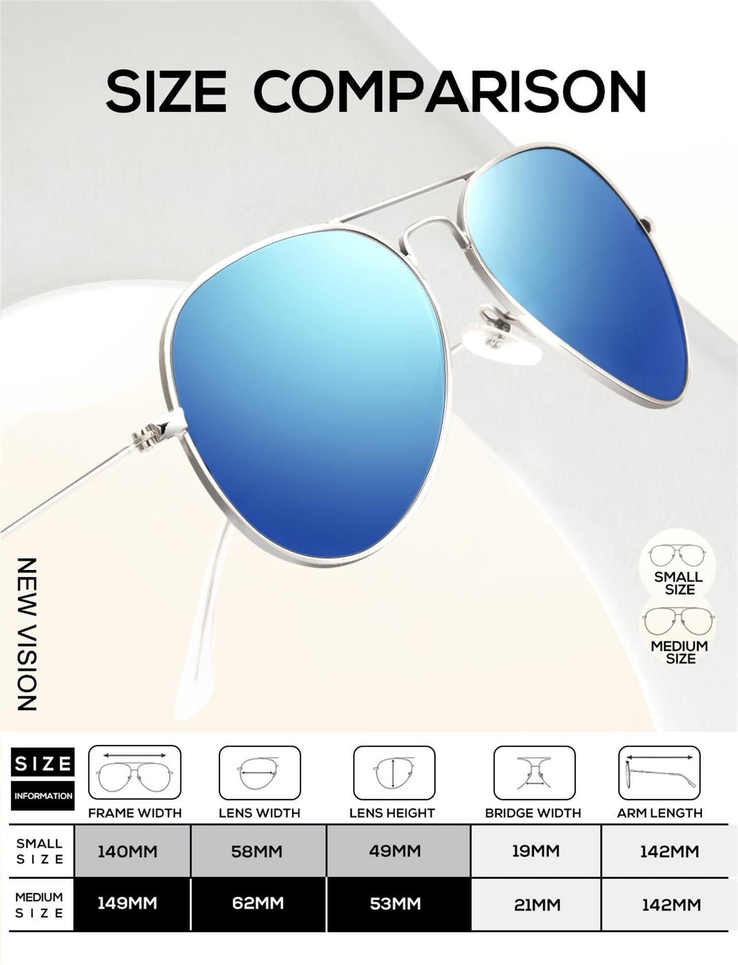 Kaliyadi Polarized Aviator Sunglasses, Blue photo 4