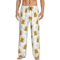 thumbnail image 1 of Fotbe Beer Pantalones de Pijama para Hombre, Pantalones de Dormir, Pantalones de Casa con Cintura Ajustable y Bolsillos-3X-Large, 1 of 6