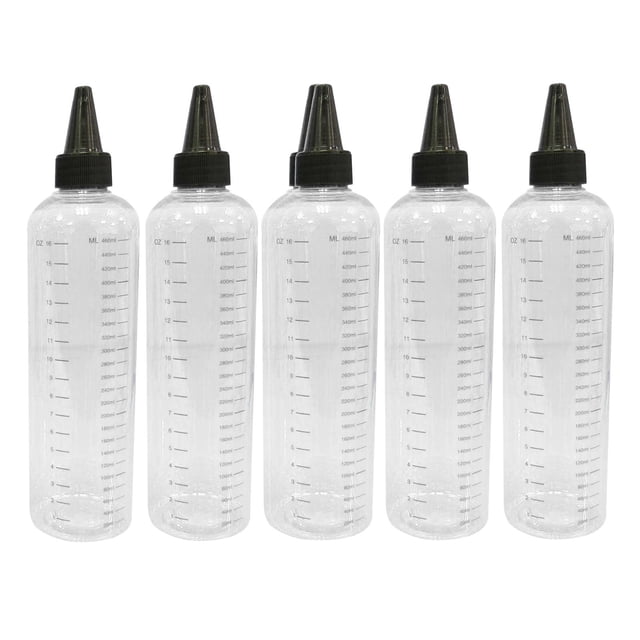 5 piezas 30/60/100/120/250/500 ml botelpretón con + escala Zulema tapones de tinta jabón verde
